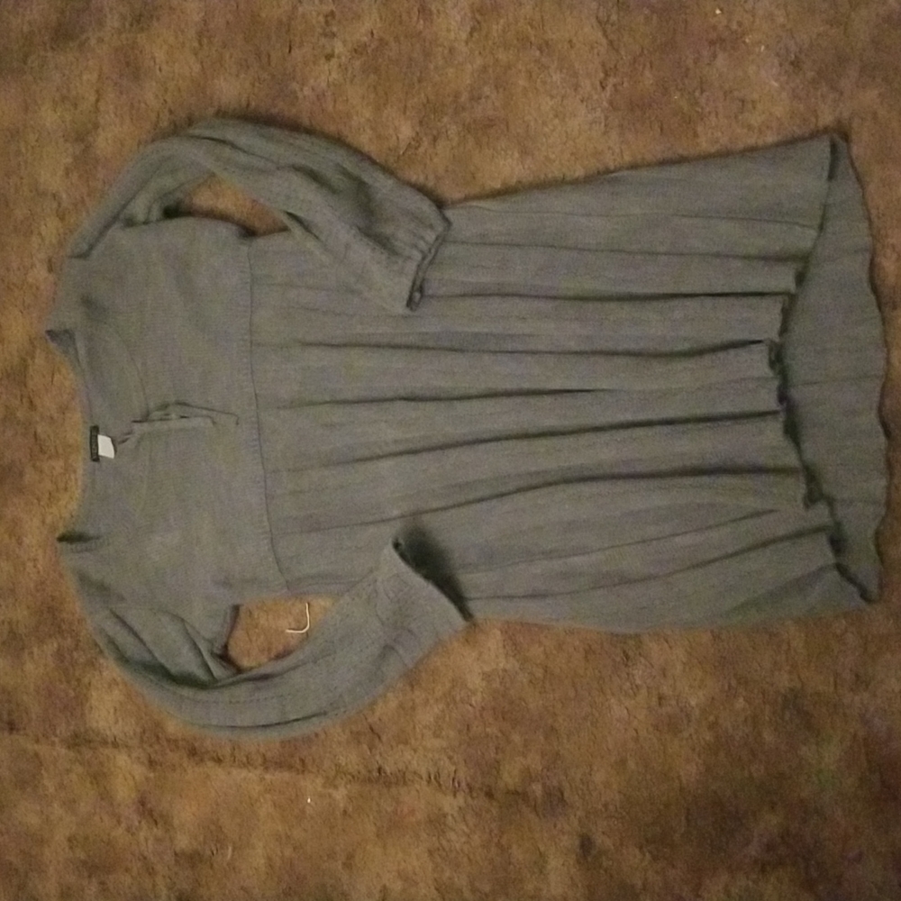 Venus grey sweater dress midi